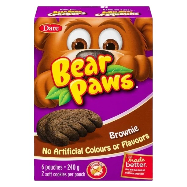 Bear Paws Brownie Soft Cookies 240 gram